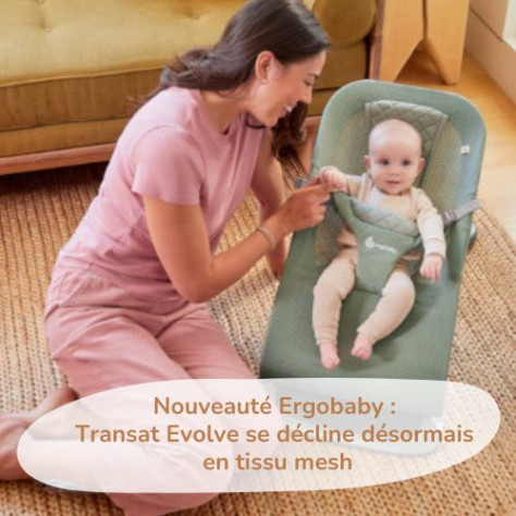 Nouveauté Ergobaby / Le transat Evolve se décline désormais en tissu mesh